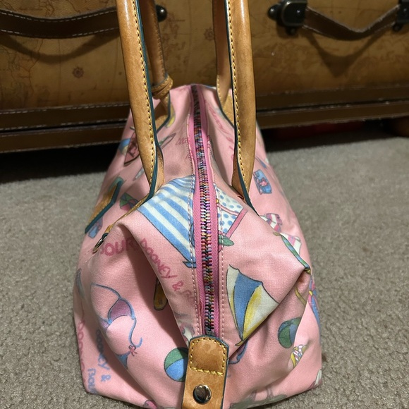 Dooney & Bourke Pink Beach Satchel - Picture 5 of 11